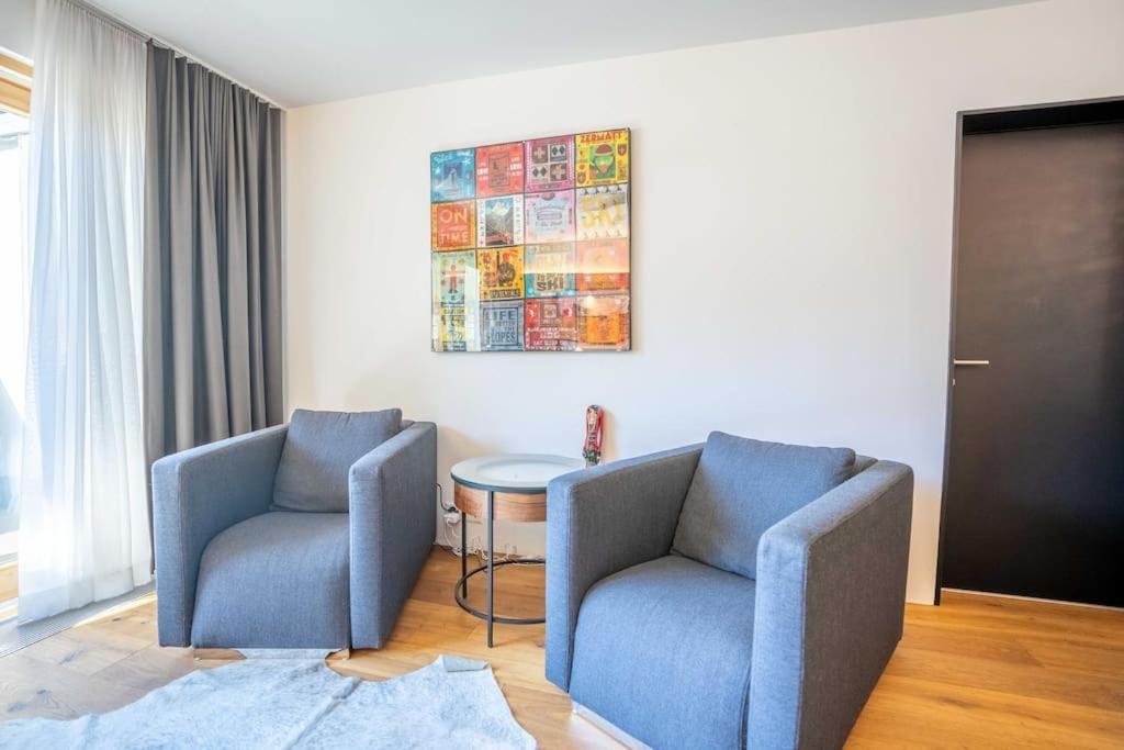 Moderne Wohnung Mit Ausblick Und Viel Sonne Zermatt Exteriör bild